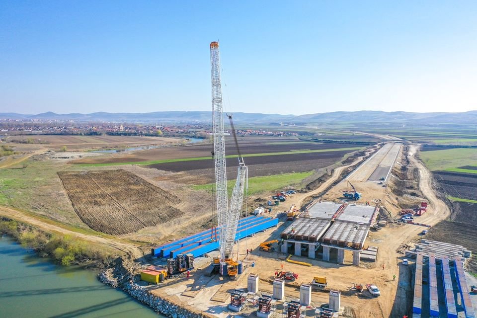 Şantierul Autostrăzii Sebeş-Turda avansează