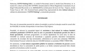 Firma care administrează parcarea contrazice varianta aeroportului: "Incidentul s-a produs în spaţiul de protecţie al terminalului de plecări&quo