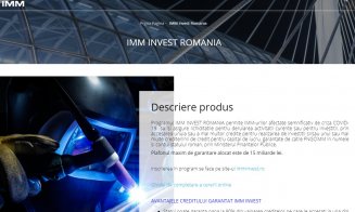 Programul  la credite garantate cu până la 90% prin programul programul IMM Invest este nefuncțional
