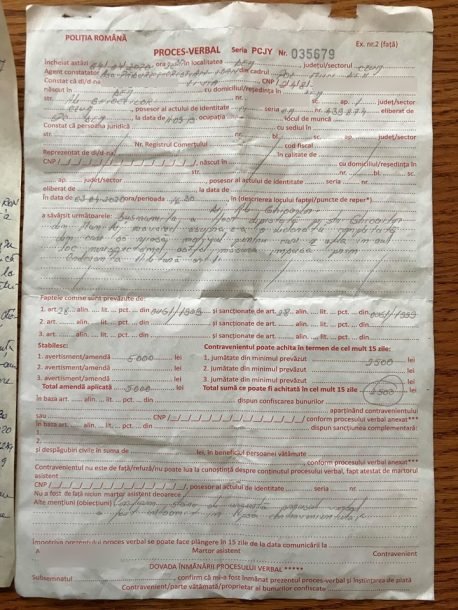 Glumă ? O femeie din Dej de 72 de ani amendată cu 5.000 lei pentru  încălcarea Ordonantei Militare privind restricțiile de circulație