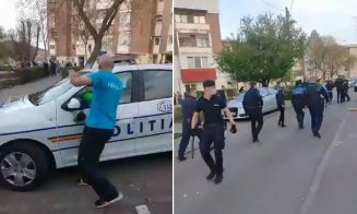 Vestul sălbatic s-a mutat la Hunedoara. Scandal cu foc de armă şi poliţişti atacaţi în mijlocul oraşului