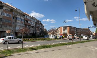 Accident Cluj: S-a răsturnat cu motocicleta  într-un sens giratoriu