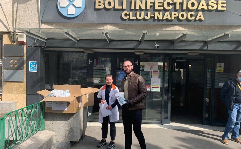 Donaţii de jumătate de milion de euro pentru medicii din Cluj: ventilatoare non-invazive, măşti şi combinezonae