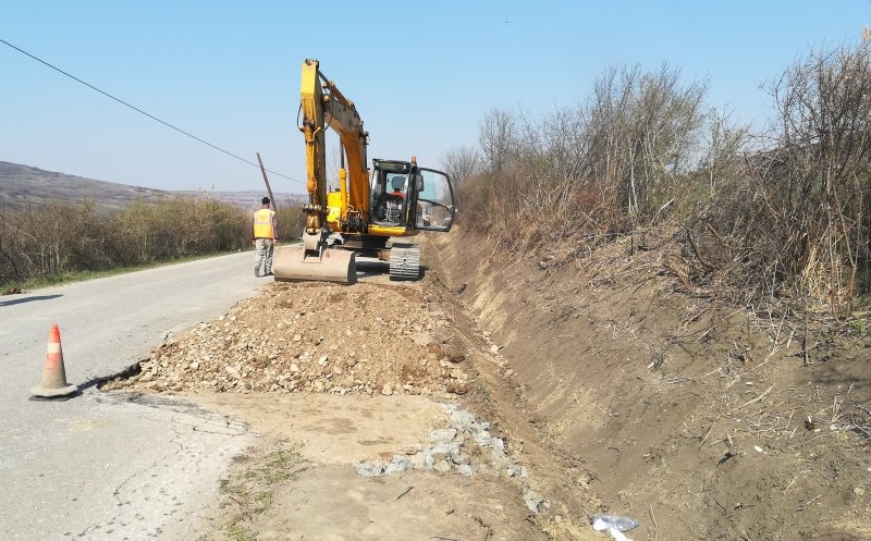 Lucrări de modernizare pe drumul judeţean 161C Iclod – Aluniş – Corneni