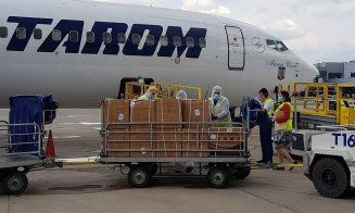 Avionul cu echipamente medicale din China a ajuns la Cluj