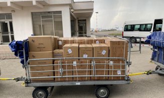 Avionul cu echipamente medicale din China a ajuns la Cluj