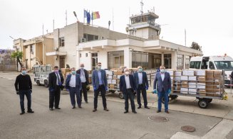 Avionul cu echipamente medicale din China a ajuns la Cluj