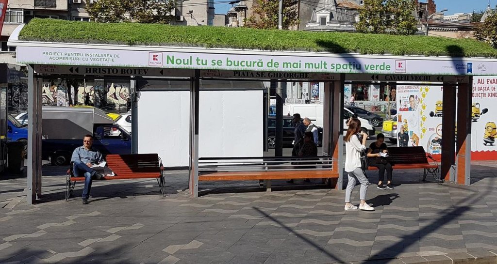 5.000 de euro va costa o stație de transport cu acoperiș verde. 18 vor fi amenajate în Cluj-Napoca
