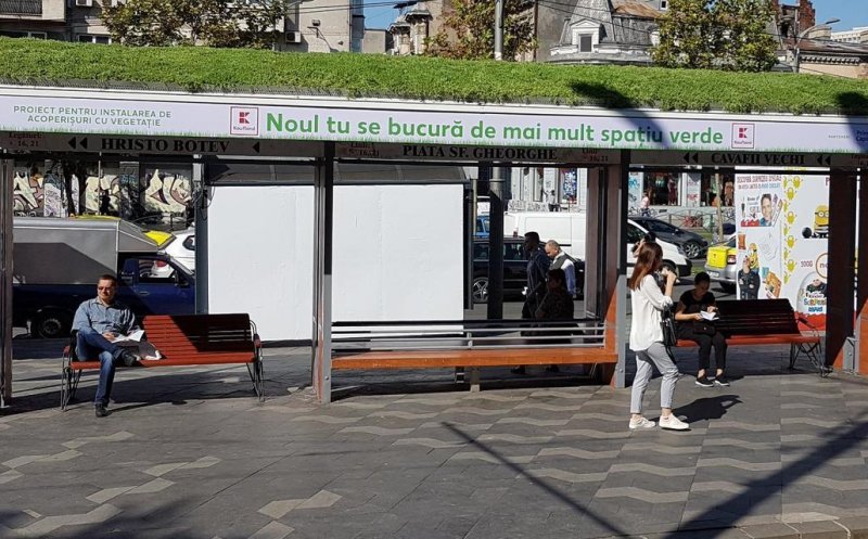 5.000 de euro va costa o stație de transport cu acoperiș verde. 18 vor fi amenajate în Cluj-Napoca