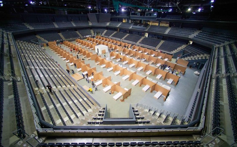 Ziua De Cluj Spitalul De Campanie Cu 350 De Locuri Din Sala PolivalentÄ Cluj Finalizat Boc Sper SÄ Nu Fie Nevoie De El A Costat 1 Mil Euro