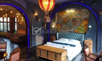 O fostă cafenea steampunk din Cluj, transformată în apartament stil "magic loft". Cât costă chiria