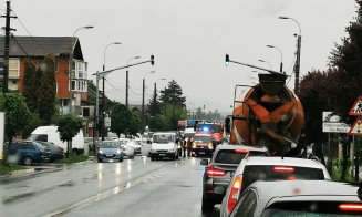 Accident pe Coposu. O persoană a ajuns la spital