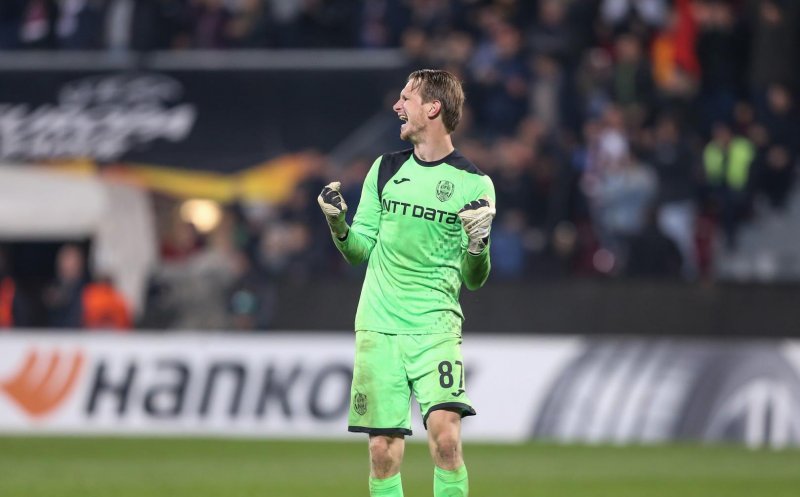 Arlauskis și Bălgrădean, printre cei mai buni cinci portari din Liga 1