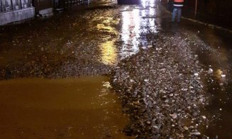 Furtuna a făcut ravagii în Cluj. Drumuri inundate, copaci rupți