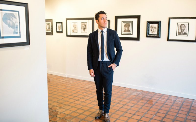 Un tânăr artist școlit la Cluj a expus la Hollywood