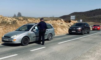 Vitezoman prins de două ori într-o singură oră de polițiștii rutieri clujeni