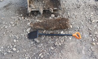 Bombă neexplodată, găsită pe o stradă din Câmpia Turzii