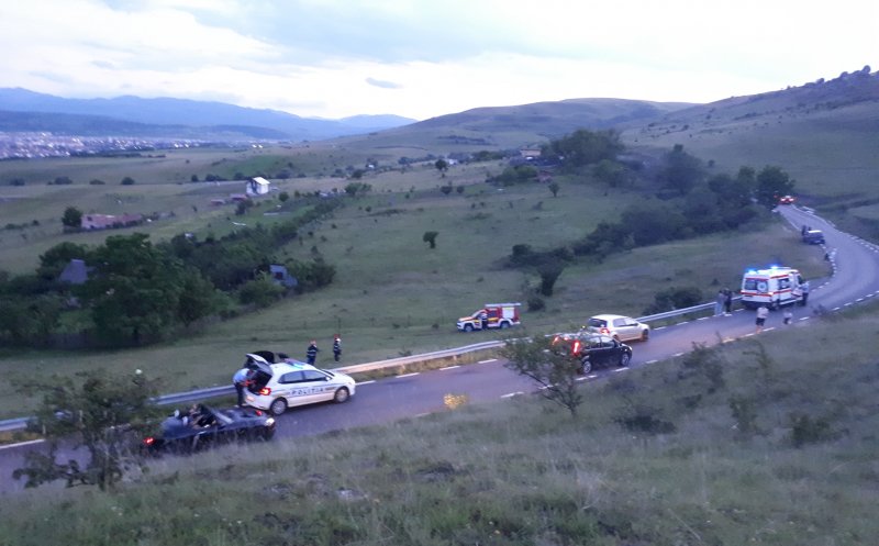 Accident Cluj: O mașină a făcut tumbe pe varianta Grigorescu - Florești