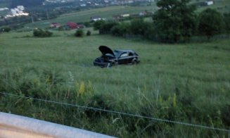 Accident Cluj: O mașină a făcut tumbe pe varianta Grigorescu - Florești