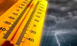 Informare meteo de caniculă cu 36 de grade la umbră şi 15 județe sub cod galben de ploi torențiale