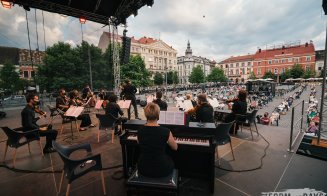 Violonistul Alexandru Tomescu a făcut show în centrul Clujului