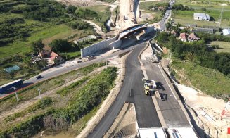 Un lot al Autostrăzii Sebeș - Turda este aproape gata. Cum arată văzut de sus