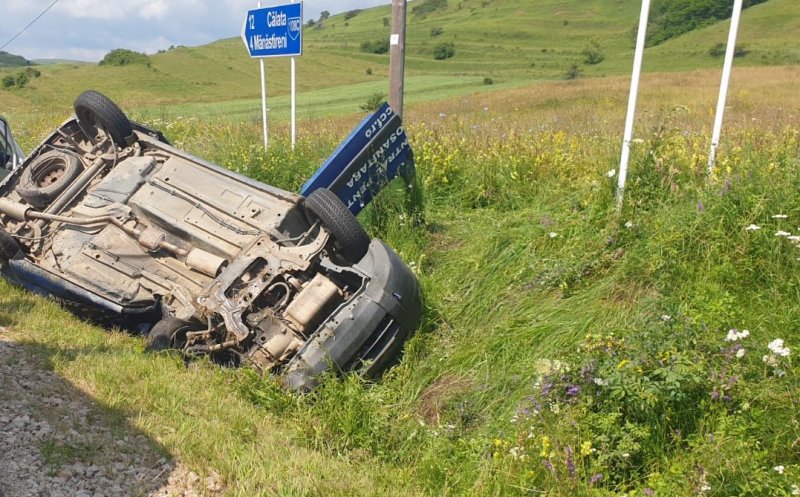 Accident grav la Cluj. O persoană a murit, iar alta a fost preluată cu elicopterul SMURD