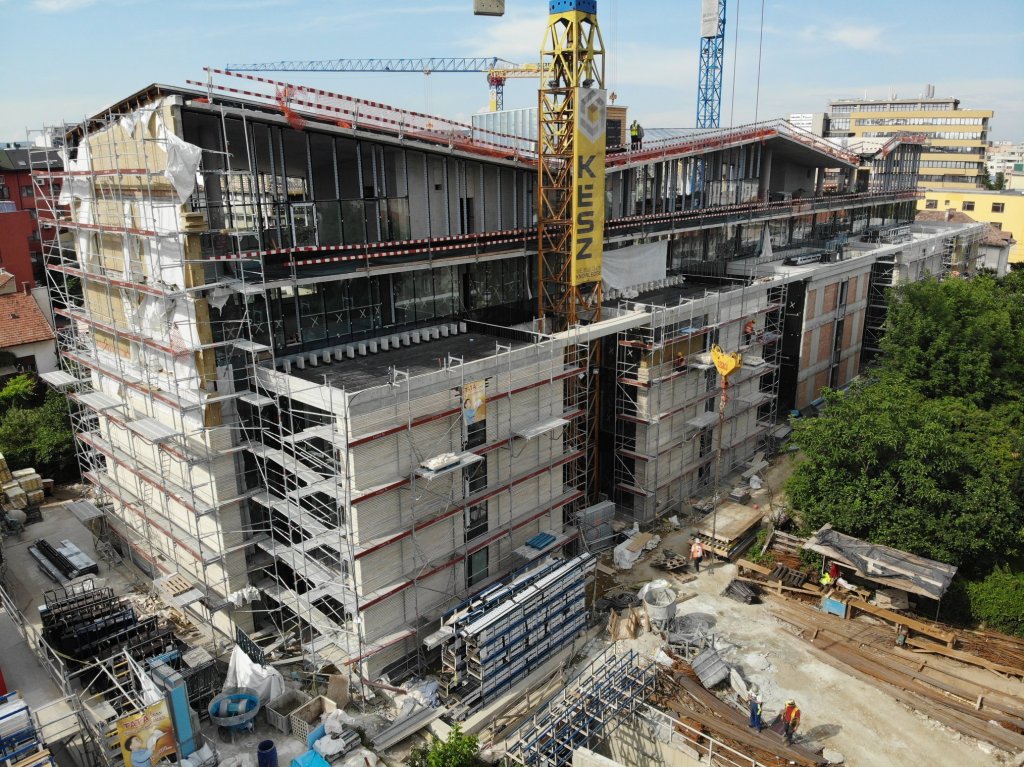 E gata structura noii Bănci Transilvania. Imagini din dronă