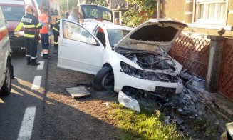 Accident la Negreni. Două persoane au fost rănite