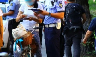 Razie de seară pe străzile din Cluj. În vizor, bicicliștii și trotinetiștii/ Câte amenzi s-au dat