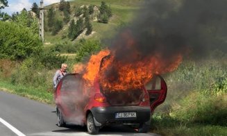 De râs sau de plâns? A vrut să dea foc la gunoaiele de pe câmp, dar și-a dat foc la propria mașină