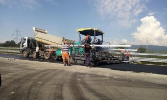 Mobilizare pe autostrada dintre Cluj și Alba: 100 de utilaje scoase la înaintare