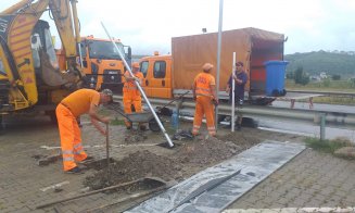 Drumarii de la Regionala Cluj au curățat șoselele după furtună