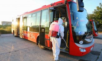 Noile autobuze electrice ale Turzii, date la dezinfectat