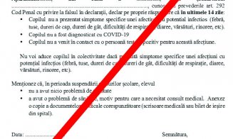 Părinții nu vor mai da declarație pe propria răspundere. Ministerul Educaţiei s-a răzgândit