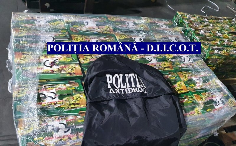 Cea mai mare captură de droguri din România. Valorează de 60 de milioane de euro