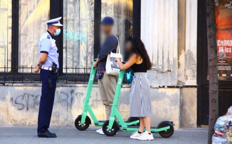 Razie-fulger pe străzile din Cluj. Zeci de amenzi pentru bicicliști și trotinetiști