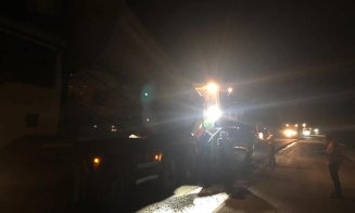 Pe Autostrada Sebeș - Turda se asfaltează în nocturnă