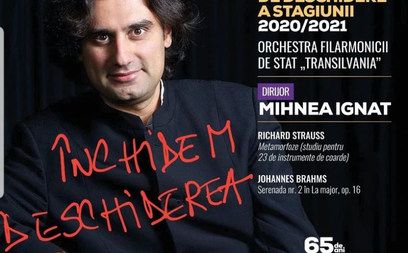 COVID-19 la Filarmonica Transilvania. Se amână deschiderea stagiunii