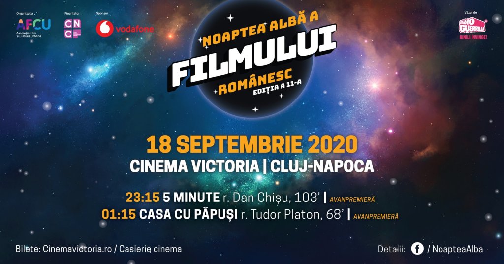 Ziua de Cluj | Noaptea Albă a Filmului Românesc, la cinema Victoria