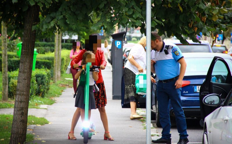 Razie pe străzile din Cluj: 31 de amenzi pentru biciclişti şi trotinetişti, șapte permise reţinute
