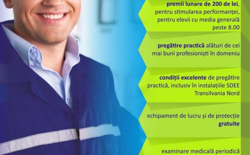 SDEE Transilvania Nord susține și anul acesta învățământul în sistem dual