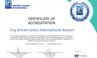 Certificat de "sănătate" pentru Aeroportul Cluj