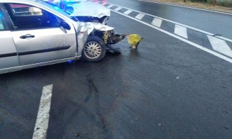 A „plouat” astăzi la Cluj cu accidente. A intervenit SMURDUL la ieșirea din Cluj-Napoca spre Feleac