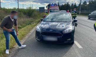 Accident cu trei mașini în Jucu. Zece persoane, printre care și trei copii, au primit îngrijiri medicale