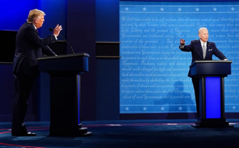 Războiul acuzaţiilor la prima dezbatere directă Trump vs. Biden
