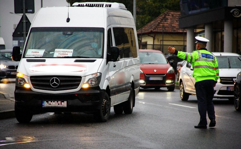Verificări la transportul de persoane în Cluj-Napoca și zona Jucu. Câte amenzi s-au dat