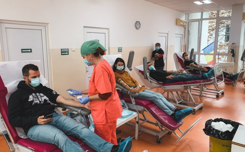 Clujenii au mers în număr mare să doneze plasmă şi sânge