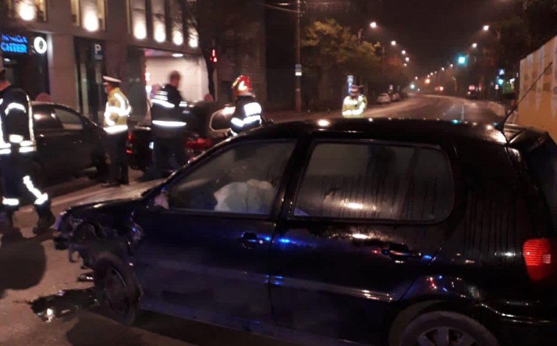 Accident cu trei mașini pe Dorobanților. Tot centrul a fost blocat