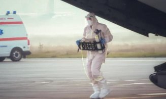 O aeronavă Spartan a plecat spre Bruxelles cu medicul rănit în incendiul de la Neamț